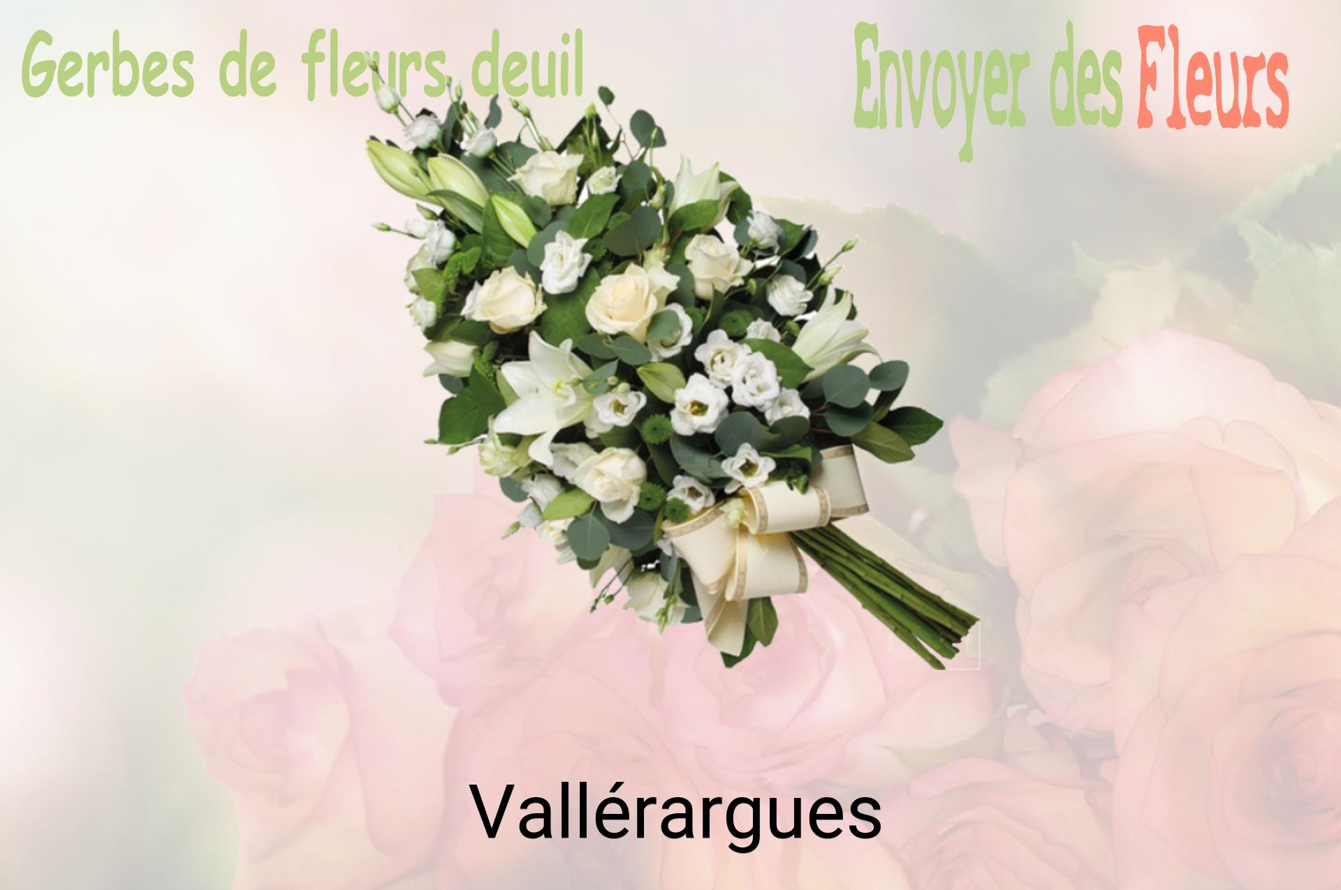 Gerbe de fleurs de deuil livrée à Vallérargues
